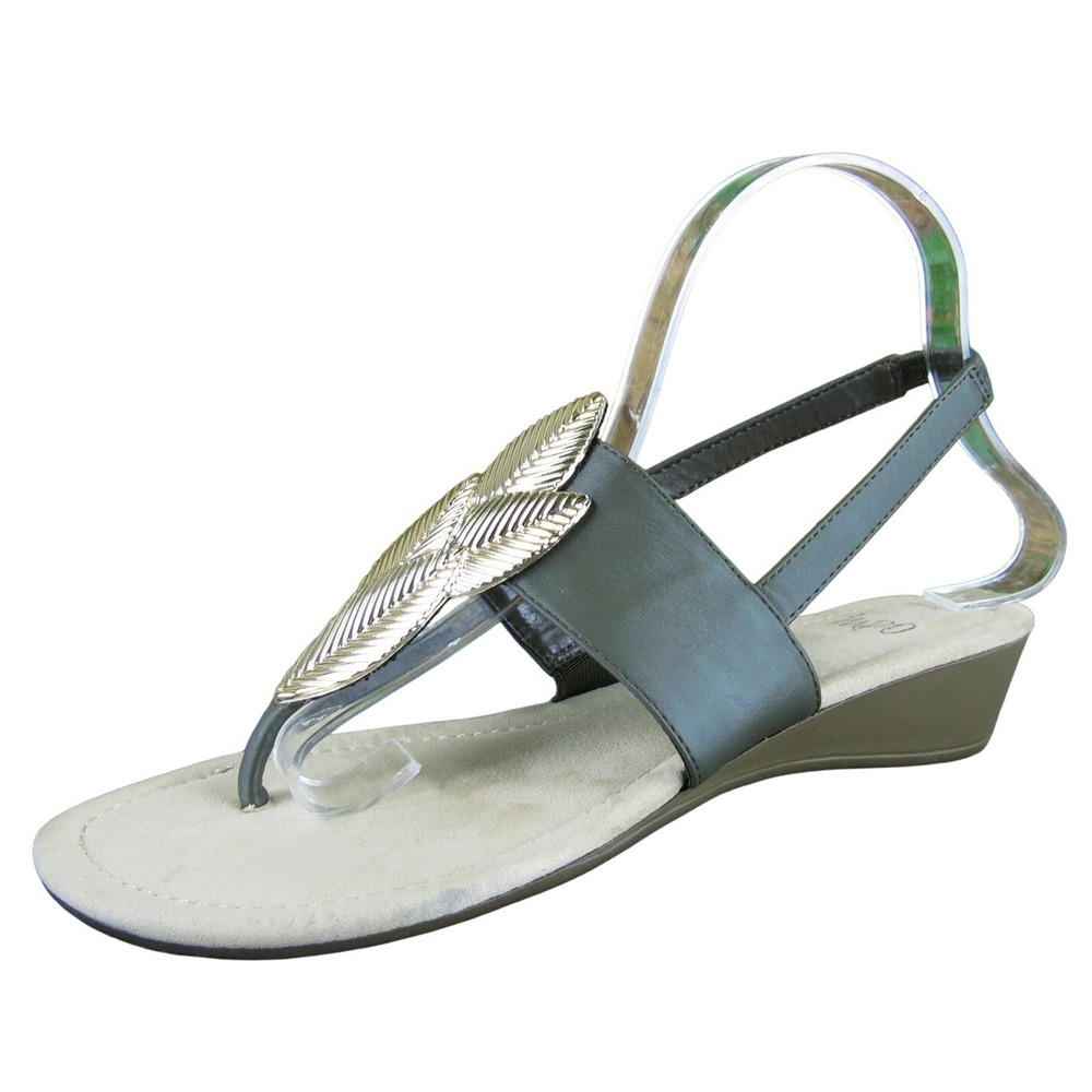 Impo Women Raeley Thong Olive Green Synthetic Sz 8.5 Medium Gently Used 2025